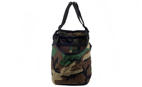 Profile shot of The Monster Truck in Beaver Camo (green, brown, black, and yellow in a camoflauge pattern) 1000 Cordura.